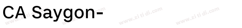 CA Saygon字体转换
